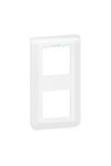 LEGRAND 078723L Program Mosaic frame, 2x2 module, vertical, white, antimicrobial