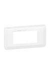 LEGRAND 078724L Program Mosaic frame, 4 modules, horizontal, white, antimicrobial