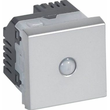 LEGRAND 079215 Program Mosaic energy saving switch, 10AX - 250 V ~, 160 °, 2 modules wide, aluminum