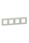 LEGRAND 079308L Program Mosaic frame 4x2m, aluminum