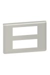 LEGRAND 079336L Program Mosaic 2x6 modular frame, horizontal, aluminum