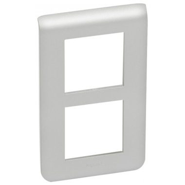 LEGRAND 079354 Program Mosaic 2x2 modular frame, vertical, aluminum