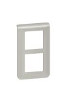 LEGRAND 079354L Program Mosaic 2x2 modular frame, vertical, aluminum