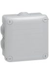 LEGRAND 092022 Plexo 55 square mounting box 105 × 105 × 55 mm, 7 inlets, gray