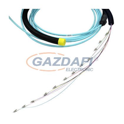   LEGRAND 132062  optikai fali kábel OM3 beltéri 6 üvegszál LSZH (LSOH) 2x 12xLC szimplex pigtail-ekkel szerelve 20 méter tekercs LCS3