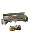 LEGRAND 134800 PractiboxS bare PE terminal block with insulated support, for 4-module cabinet, 1 x (2x16mm² + 2x10mm²);