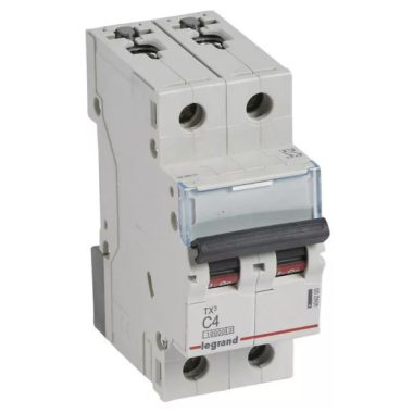 LEGRAND 404200 TX3 circuit breaker 2P C4 10000A/10kA BIC