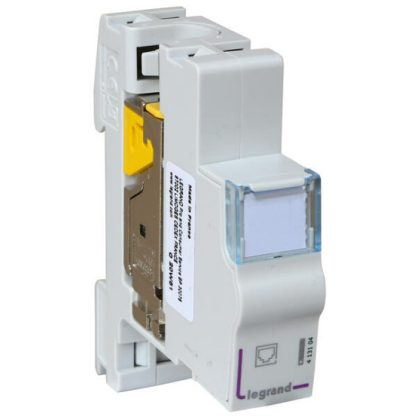   LEGRAND 413104  OH kalapsíre szerelhető RJ45 port Cat6A árnyékolt (STP) 500MHz - 10 Gigabit/s