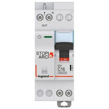 LEGRAND 415931 DX3 Stop Arc Arc fault detection mini-circuit breaker C16 6000A bottom feeder BIC