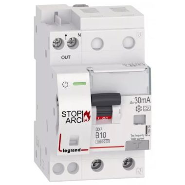 LEGRAND 415956 DX3 Stop Arc Arc fault detector combined circuit breaker B10 10000A bottom feed BIC