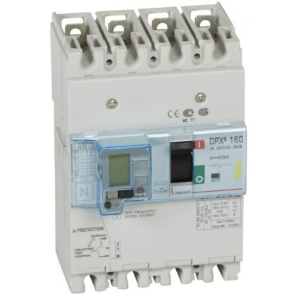   LEGRAND 420033 DPX3 160 63A 4P + ÁVK thermal magnetic 16kA combined circuit