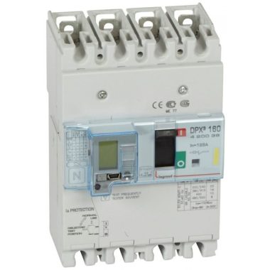 LEGRAND 420036 DPX3 160 125A 4P + ÁVK thermal magnetic 16kA combined circuit