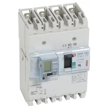 LEGRAND 420117 DPX3 160 160A 4P + ÁVK thermal magnetic 36kA combined circuit