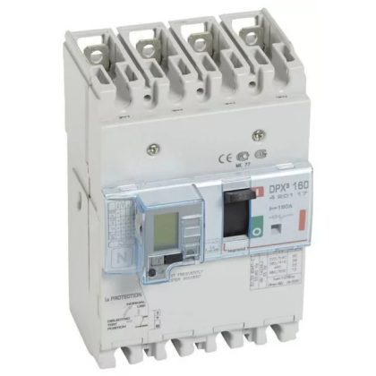   LEGRAND 420117 DPX3 160 160A 4P + ÁVK thermal magnetic 36kA combined circuit