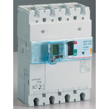 LEGRAND 420225 DPX3 250 100A 4P + ÁVK thermal magnetic 25kA combined circuit