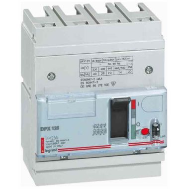 LEGRAND 420389 DPX3 250 250A 4P + ÁVK S2 50kA combined circuit