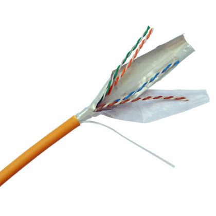   LEGRAND 632747 LEGRAND wall cable copper Cat6A shielded (U/FTP) 2x4 conductor pair (AWG24) LSZH (LSOH) yellow Eca 500m cable drum LinkeoC