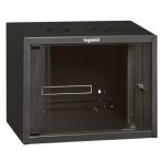   LEGRAND 646201 fali rackszekrény 19'' 9U MAG: 494 SZÉL: 600 MÉLY: 400 antracit egyrészes üvegajtós készre szerelet MAX: 27 kg Linkeo