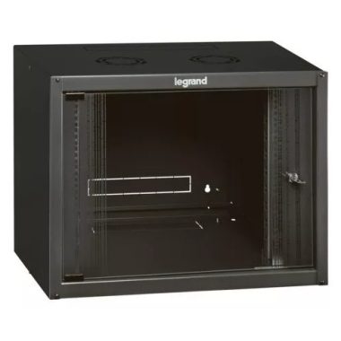 LEGRAND 646202 wall rack cabinet 19'' 12U CORE: 626 WIDTH: 600 DEPTH: 400 anthracite one-piece glass door ready-assembled MAX: 36 kg Linkeo