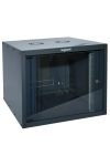 LEGRAND 646215 wall rack cabinet 19'' 21U CORE: 1022 WIDTH: 600 DEPTH: 600 anthracite one-piece glass door ready-assembled MAX: 63 kg Linkeo