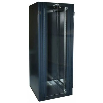   LEGRAND 646767 network standing cabinet 19'' 42U WIND: 800 DEPTH: 800 CORE: 2026 complete anthracite with double glass doors MAX: 400 kg ready-assembled Linkeo