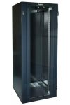 LEGRAND 646768 network standing cabinet 19'' 42U WIND: 800 DEPTH: 1000 CORE: 2026 complete anthracite with double glass doors MAX: 400 kg ready-assembled Linkeo