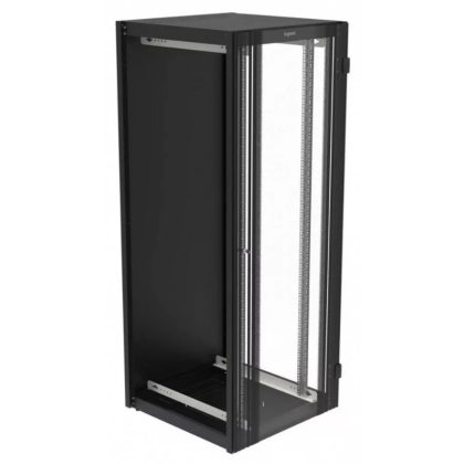   LEGRAND 646770 network standing cabinet 19'' 42U WIND: 800 DEPTH: 800 CORE: 2026 without side panel anthracite with single glass door MAX: 400 kg ready-assembled Linkeo