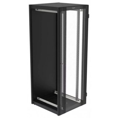 LEGRAND 646795 network standing cabinet 19'' 42U WIND: 800 DEPTH: 800 MAG: 2026 without side panel anthracite single glass door MAX: 400 kg panel mounted Linkeo