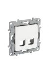 LEGRAND 664765 Niloé 2xRJ45 adapter, fehér