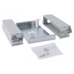   LEGRAND 689657 Vertical mounting frame for Program Mosaic fittings, IP44 floor box, 8 modules