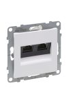 LEGRAND 721157 Suno 2xRJ45 Cat.6 STP aljzat, fehér