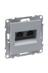 LEGRAND 721353 Suno 2xRJ45 Cat.6 UTP aljzat, alumínium