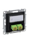 LEGRAND 721447 Suno SC/APC optikai aljzat, fekete