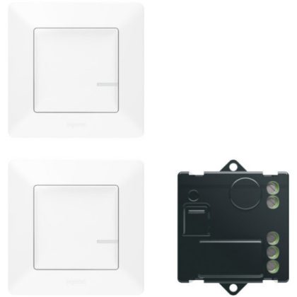   LEGRAND 752150 Paired set: Alternative switching with micromodule - 2 wireless switches + micromodule Valena Life Netatmo white