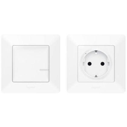   LEGRAND 752154 Paired set: Controllable socket - 1 smart socket + 1 wireless switch Valena Life Netatmo white