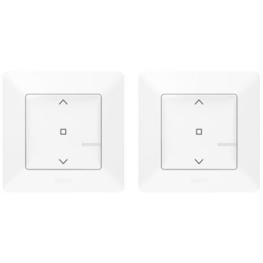 LEGRAND 752157 Paired set: Centralized shutter control - 1 smart shutter switch + 1 wireless shutter controller Valena Life Netatmo white