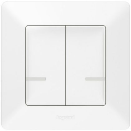   LEGRAND 752187 Wireless switch - double single pole Valena Life Netatmo white