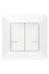 LEGRAND 752188 Valena Life smart chandelier switch (actuator), recessed, supplied with decorative frame, white color, phase-zero supply, with two separately connected phase outputs, can be connected t