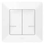   LEGRAND 752188 Valena Life smart chandelier switch (actuator), recessed, supplied with decorative frame, white color, phase-zero supply, with two separately connected phase outputs, can be connected t