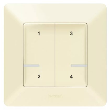   LEGRAND 752268 Scenario switch - 4 functions, individually programmable Valena Life Netatmo ivory.