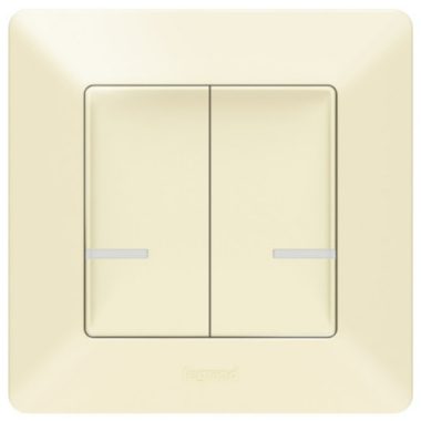 LEGRAND 752287 Wireless Switch - Double Single Pole Valena Life Netatmo Ivory