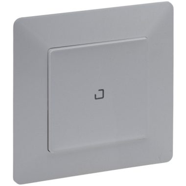 LEGRAND 752366 Valena Life smart single-pole switch / dimmer (executive), recessed, with decorative frame, aluminum, phase / zero supply with single-phase output, pulse input, connectable to gateway -