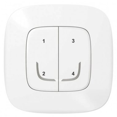 LEGRAND 752568 Scenario switch - 4 functions, individually programmable Valena Allure Netatmo white