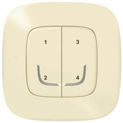   LEGRAND 752668 Scenario switch - 4 functions, individually programmable Valena Allure Netatmo ivory.