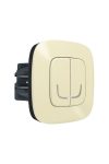 LEGRAND 752688 Valena Allure smart chandelier switch (executive), recessed, supplied with decorative frame, ivory-colored, phase-to-zero power supply, with two separate connected phase outlets, connec