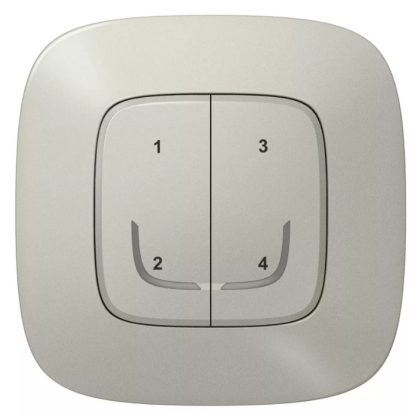   LEGRAND 752768 Scenario switch - 4 functions, individually programmable Valena Allure Netatmo alu