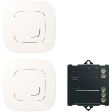 LEGRAND 752950 Paired set: Alternative switching with micromodule - 2 wireless switches + micromodule Valena Allure Netatmo pearl