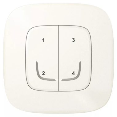 LEGRAND 752968 Scenario switch - 4 functions, individually programmable Valena Allure Netatmo mother of pearl