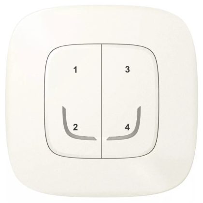   LEGRAND 752968 Scenario switch - 4 functions, individually programmable Valena Allure Netatmo mother of pearl