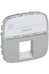 LEGRAND 755477 Valena Allure RJ11 / RJ45 socket cover with label holder, Aluminum